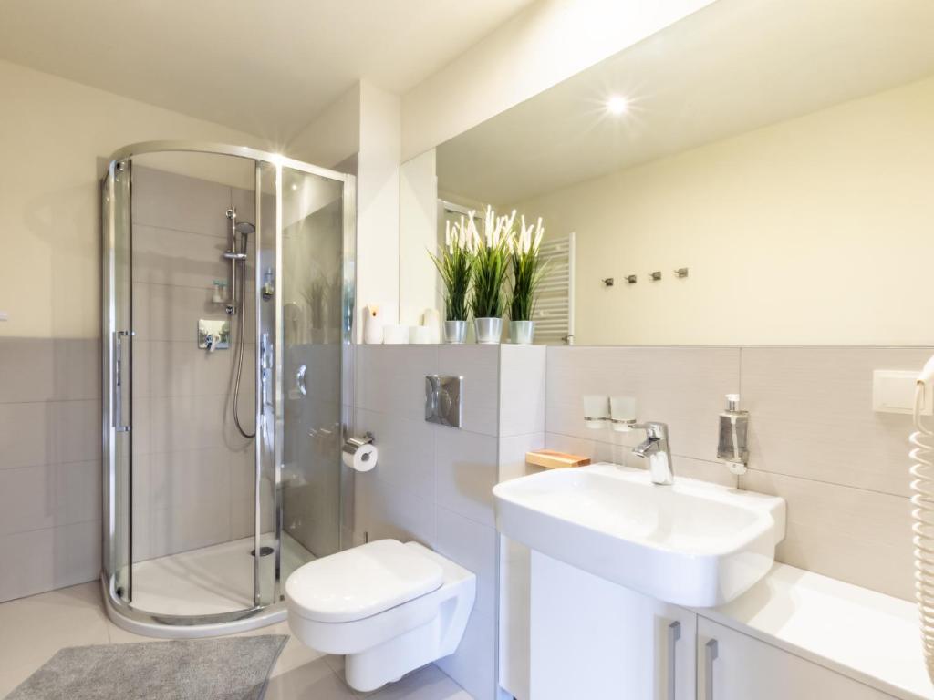 Kúpeľňa v ubytovaní VacationClub – Cristal Resort Apartament 414