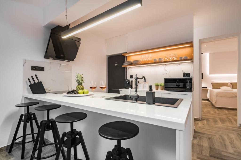 Kuchyňa alebo kuchynka v ubytovaní Santé Premium Suites