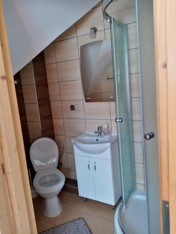 Kúpeľňa v ubytovaní Noclegi u Celiny i józefa