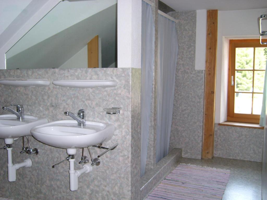 Koupelna v ubytování Hotel Danis