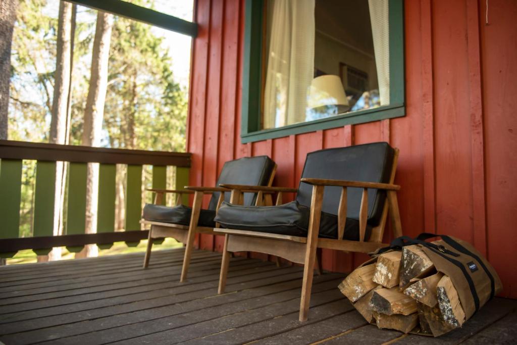 Balkón nebo terasa v ubytování Trekker, Treehouses cabins and lodge rooms
