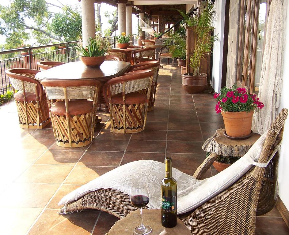 Balkón nebo terasa v ubytování Hotel Villa Cassis
