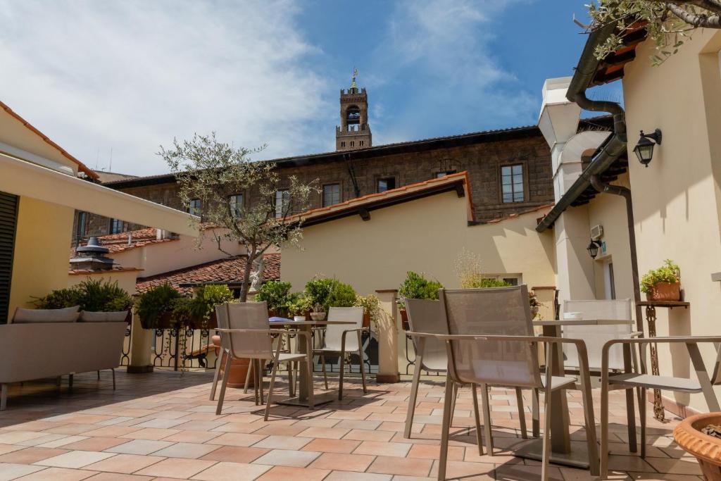 Balkón nebo terasa v ubytování Hotel Bernini Palace