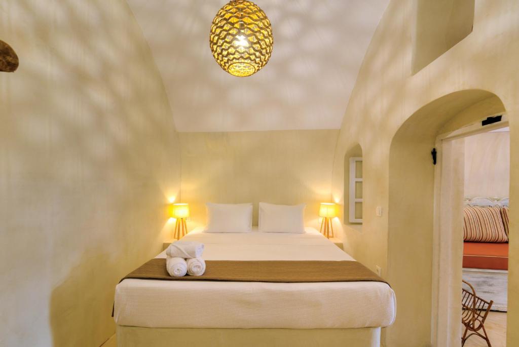Cama o camas de una habitación en Pasithea Suites