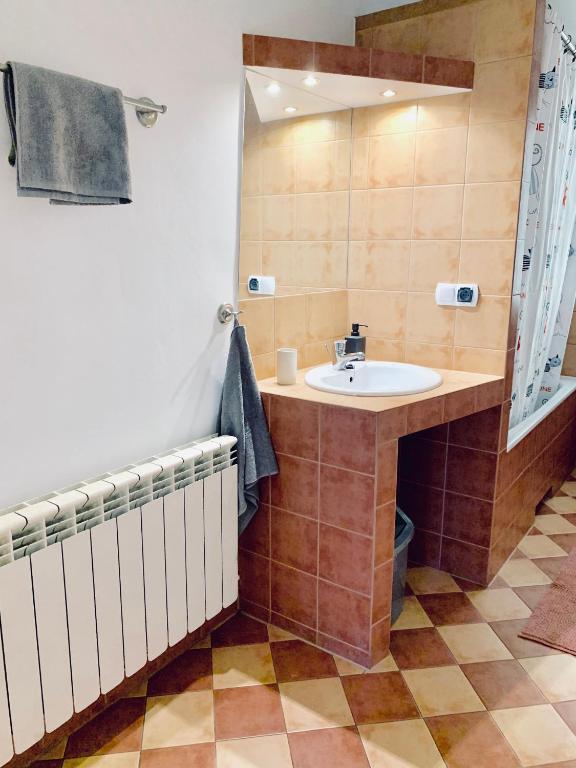 Kúpeľňa v ubytovaní Dom u Tosi pod Zatorem