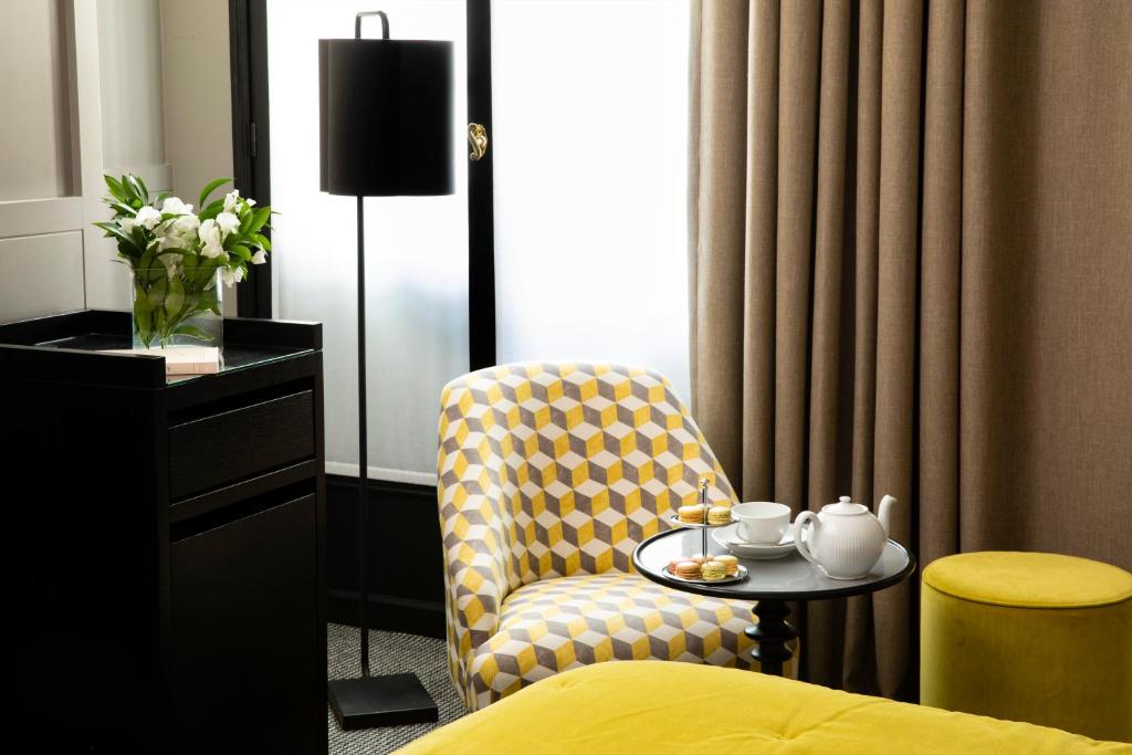 Posezení v ubytování Hôtel D'Aubusson
