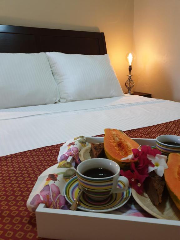 Cama ou camas em um quarto em Santa Anna Aruba suites