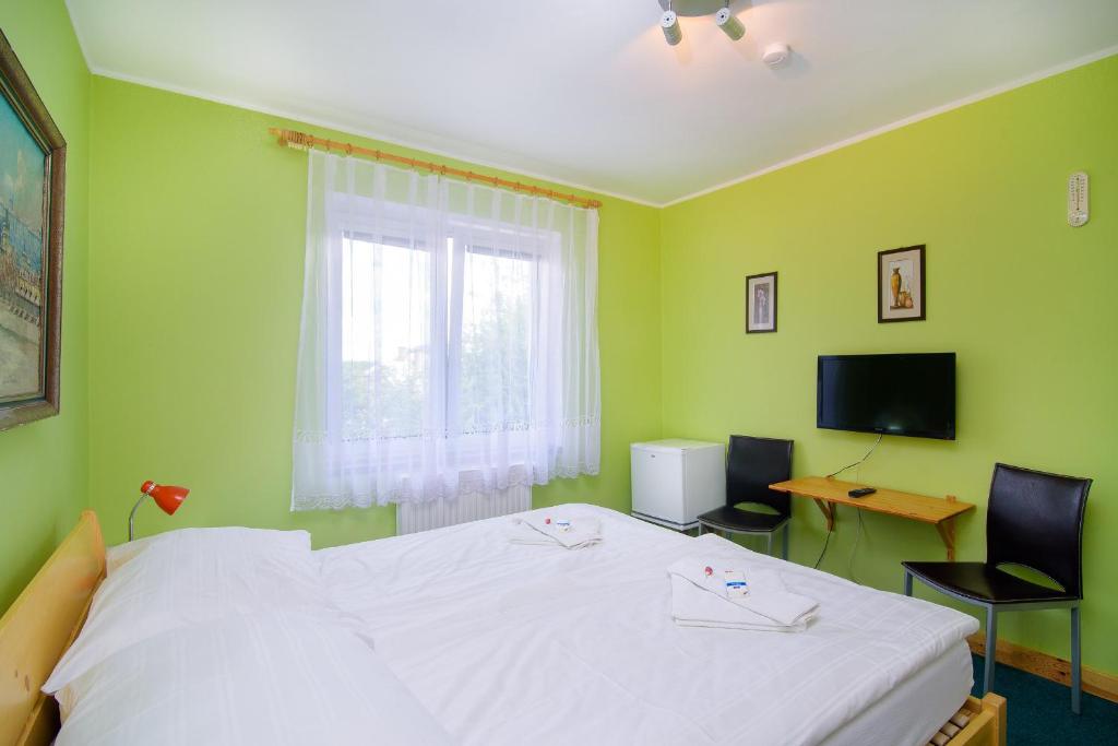 TV a/nebo společenská místnost v ubytování Hotel Max