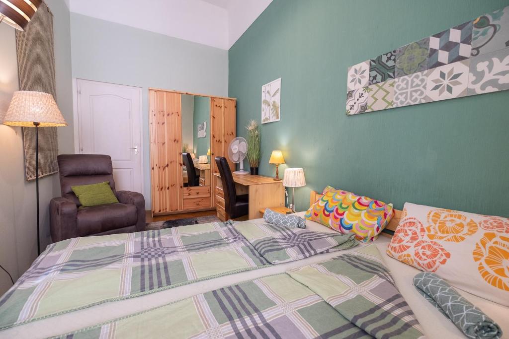 Postel nebo postele na pokoji v ubytování Pesto Hostel