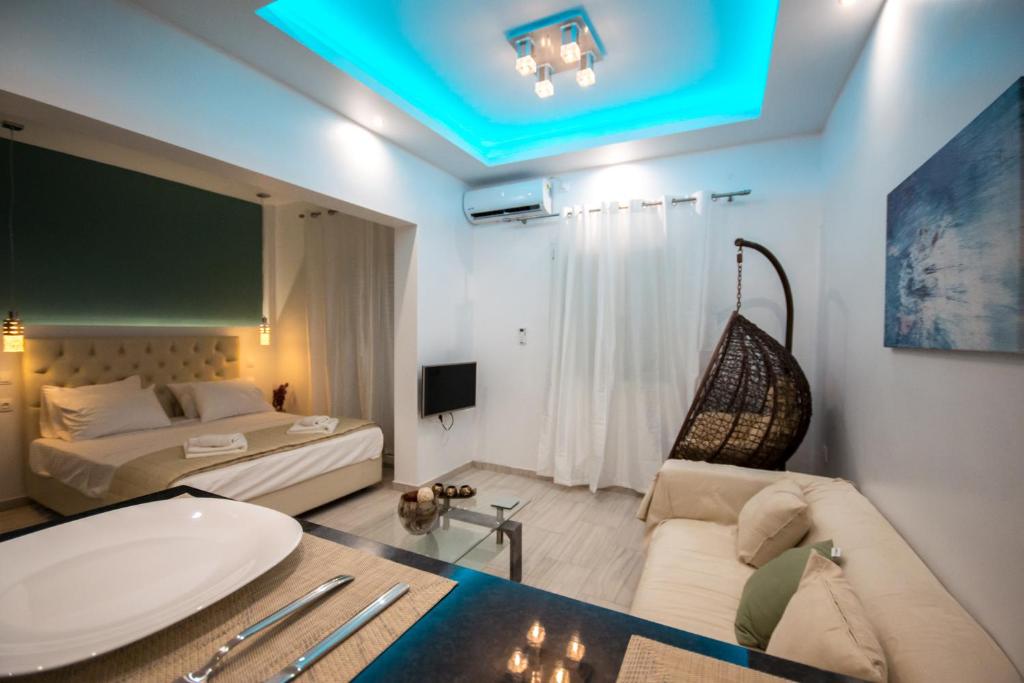 A bed or beds in a room at IASON