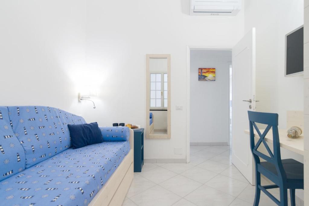 Posezení v ubytování AQUAMARINE Relaxing Capri Suites