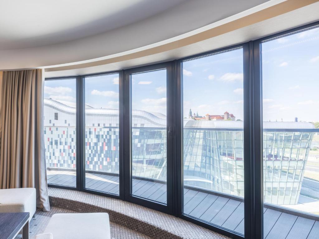 Balkón alebo terasa v ubytovaní Q Hotel Plus Kraków