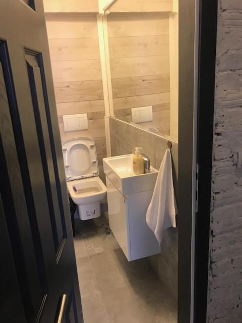 Ein Badezimmer in der Unterkunft Mihajlovik LUX Apartment in Heart of SKOPJE