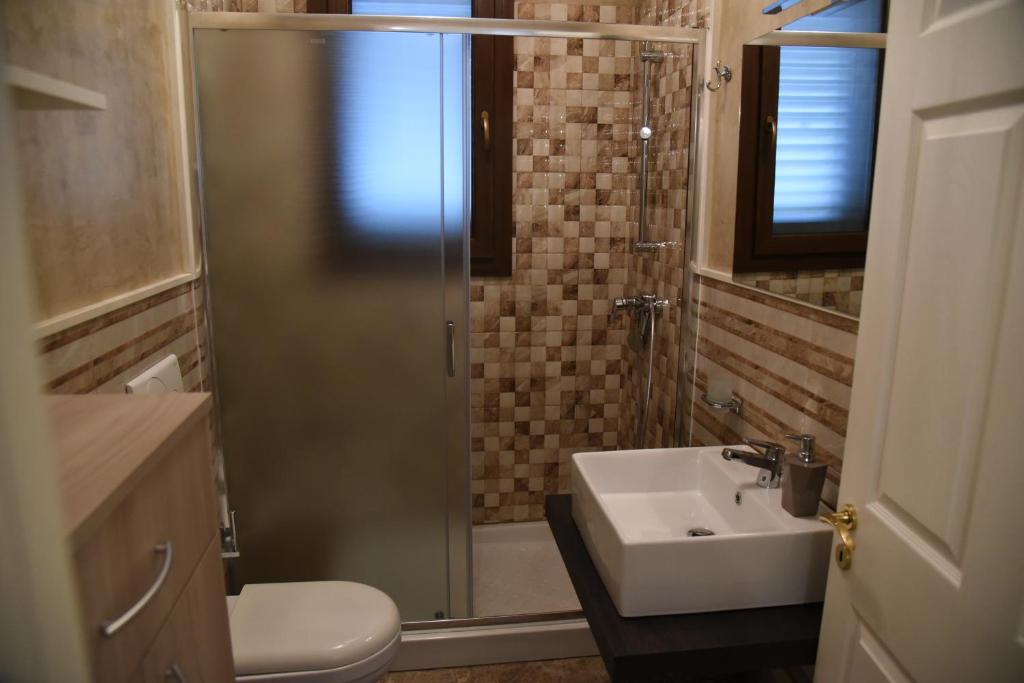 Koupelna v ubytování B&B Nonna Teresa