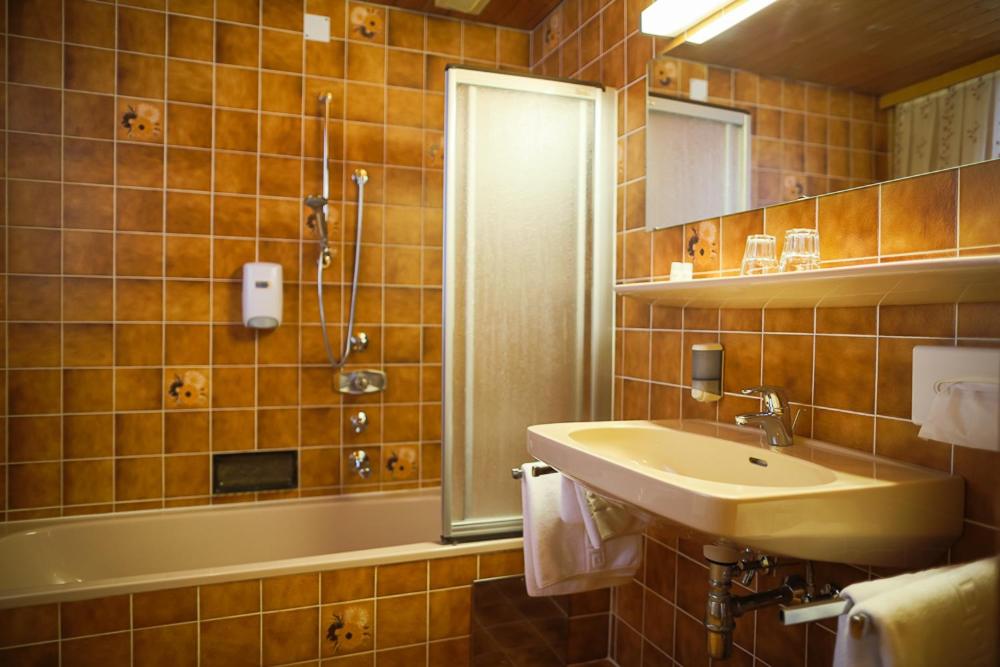 Koupelna v ubytování Hotel HAAS