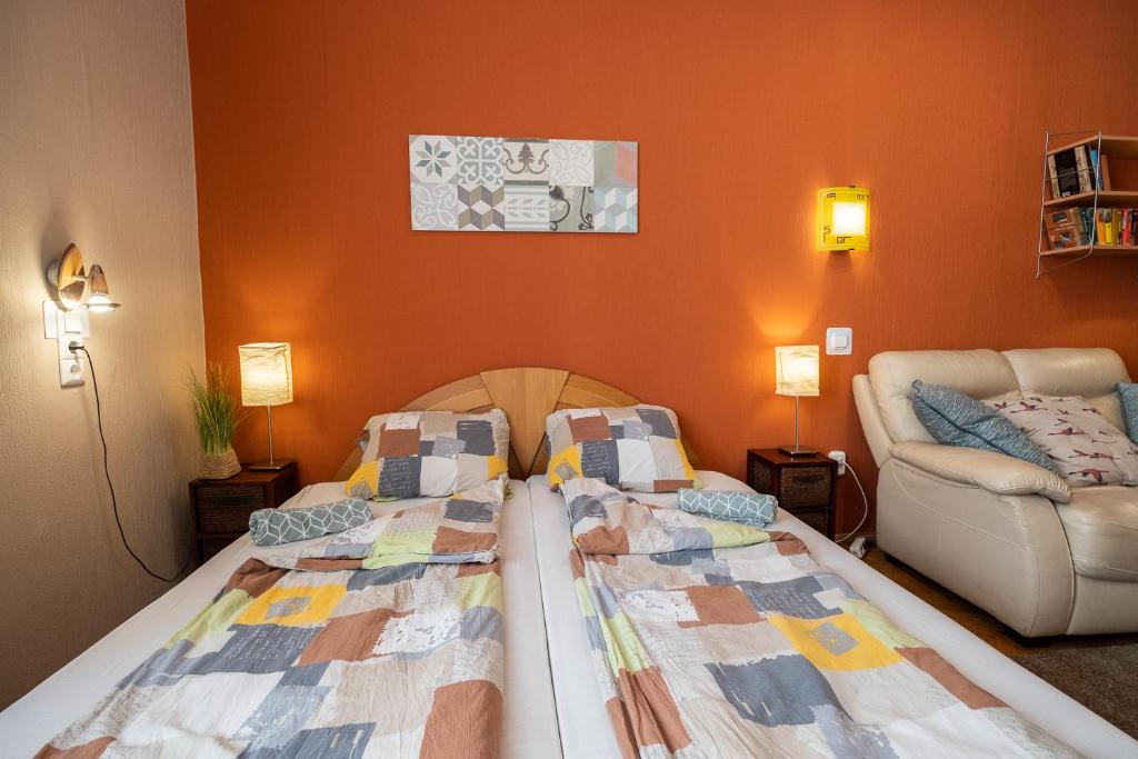 Postel nebo postele na pokoji v ubytování Pesto Hostel