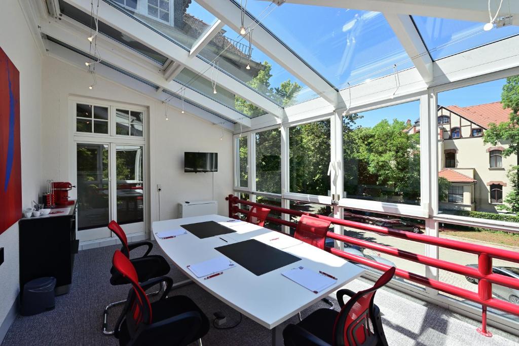 Balkón nebo terasa v ubytování Art Hotel Weimar