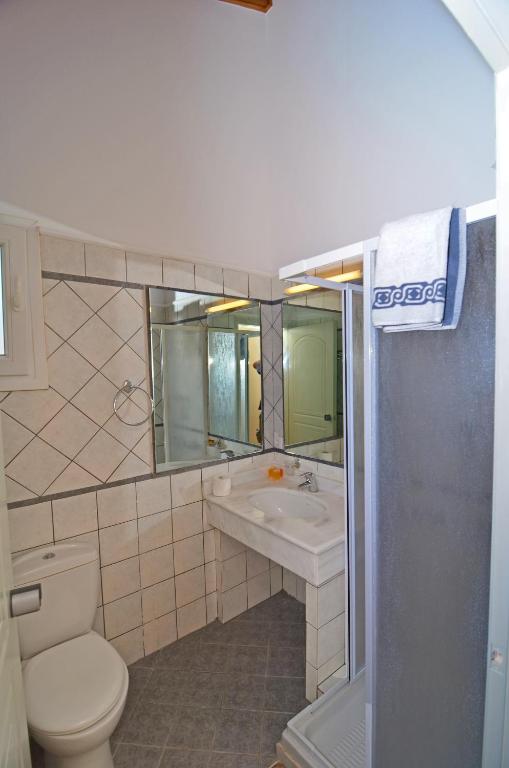 Koupelna v ubytování Al Mare Hotel