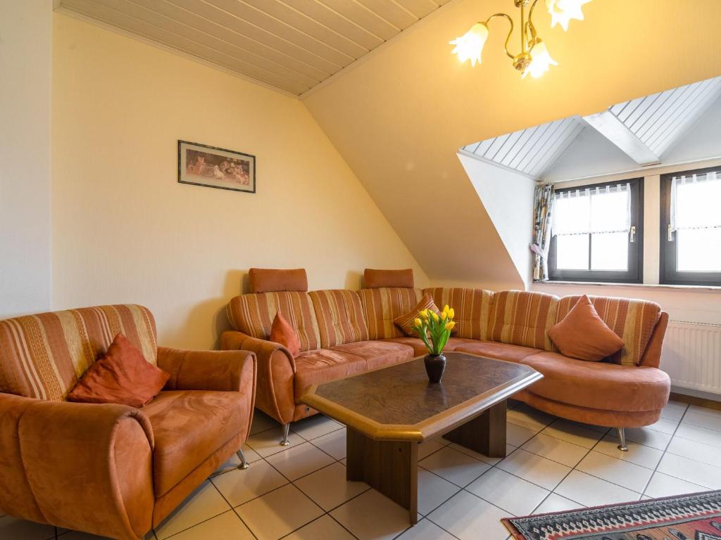 
Ein Sitzbereich in der Unterkunft Elegant Apartment in Eschfeld with Sauna

