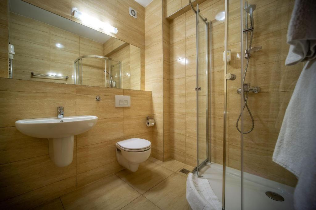 Kúpeľňa v ubytovaní Hotel Tatra