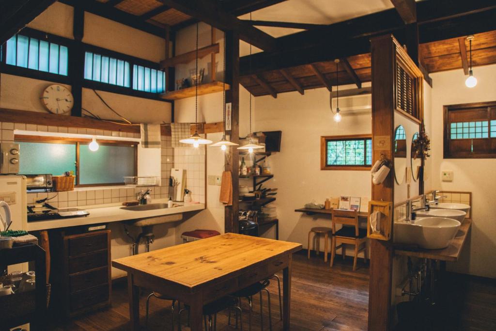 Kuchyň nebo kuchyňský kout v ubytování Guesthouse toco