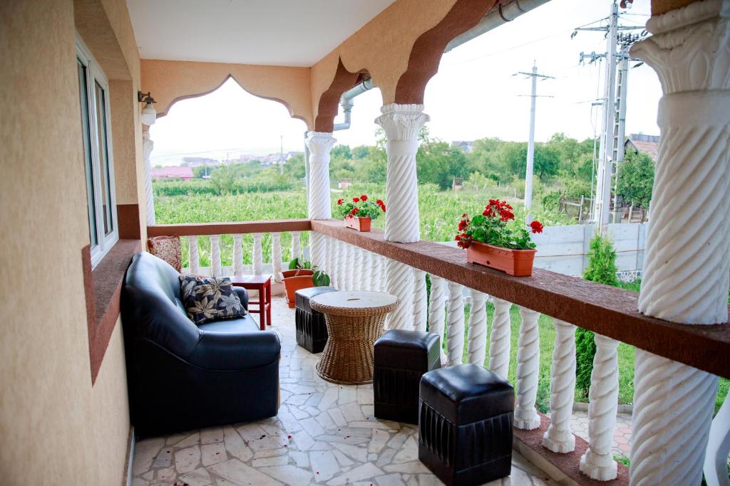Balkón nebo terasa v ubytování Giandra Resort