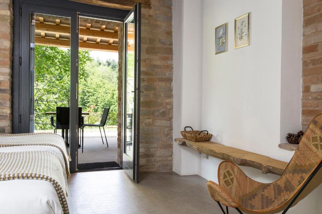 Posezení v ubytování Agriturismo Unico Senso