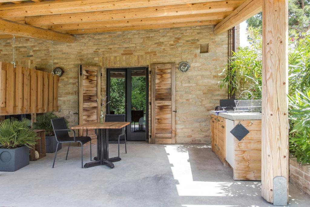 Patio nebo venkovní prostory v ubytování Agriturismo Unico Senso