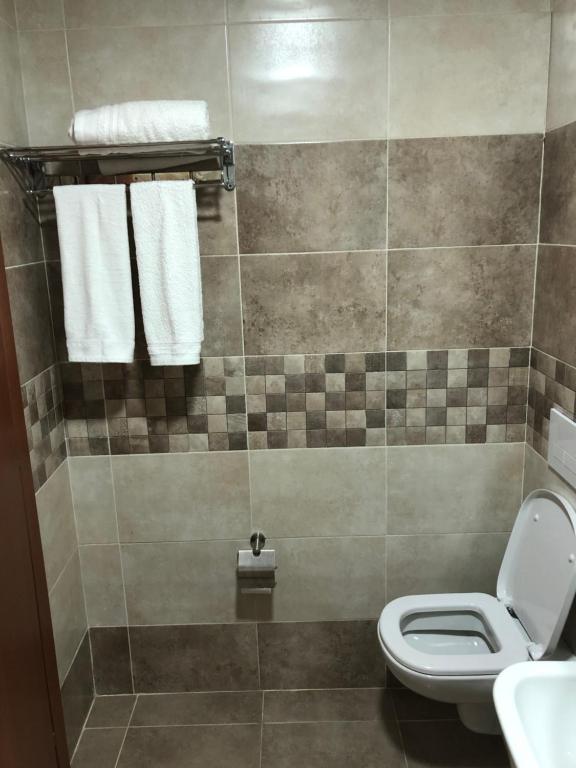 Koupelna v ubytování M-Rooms