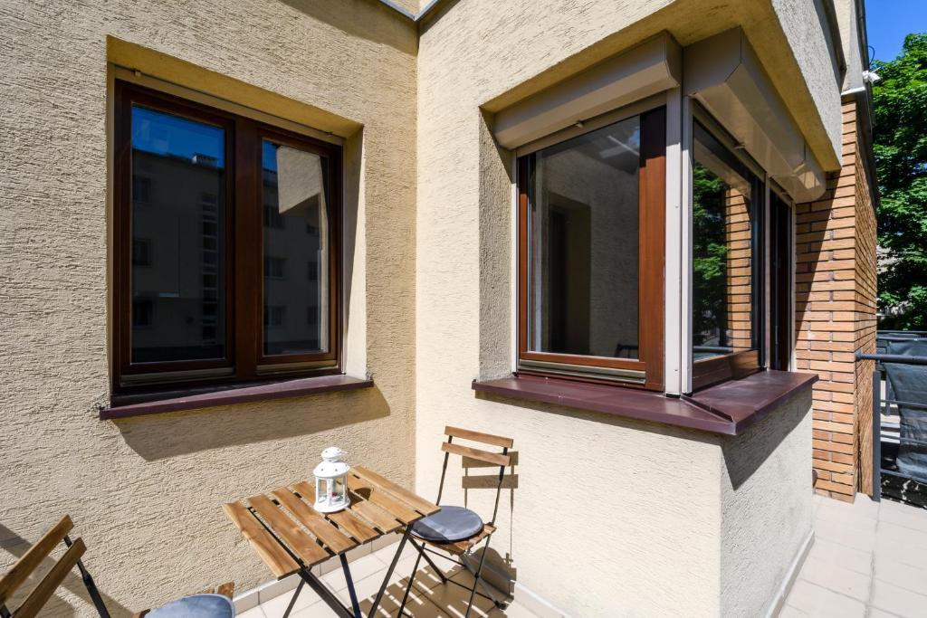 Balkón alebo terasa v ubytovaní Art Apartments