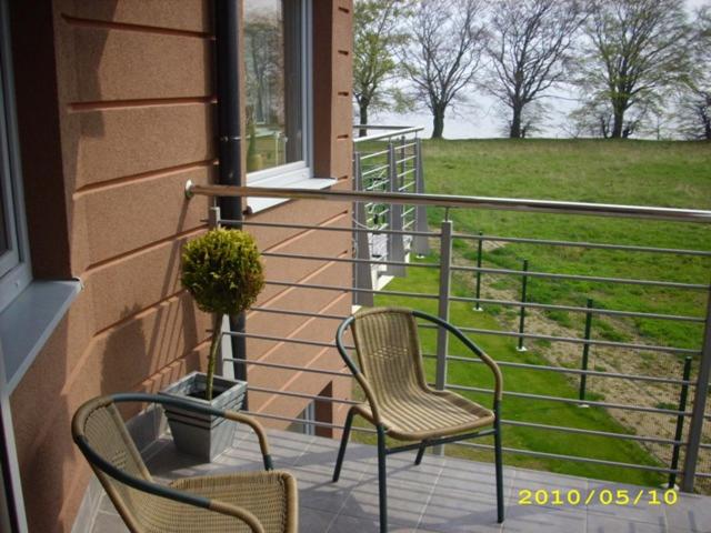 Balkón alebo terasa v ubytovaní Apartament Bosmański