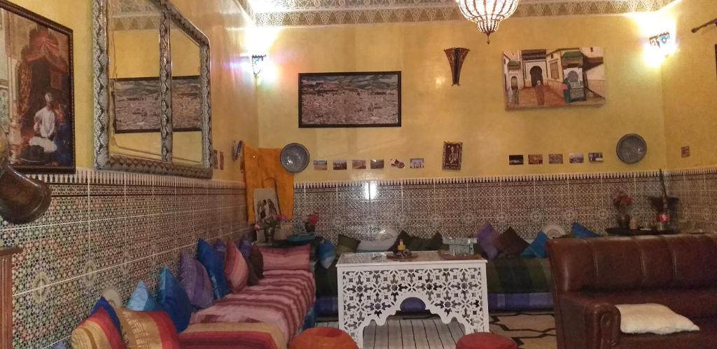 Posezení v ubytování Dar Berrada - Ziat & Appartement