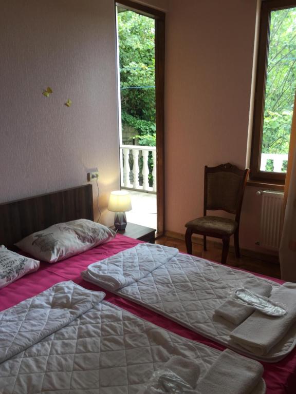 Postel nebo postele na pokoji v ubytování Hotel Good Luck