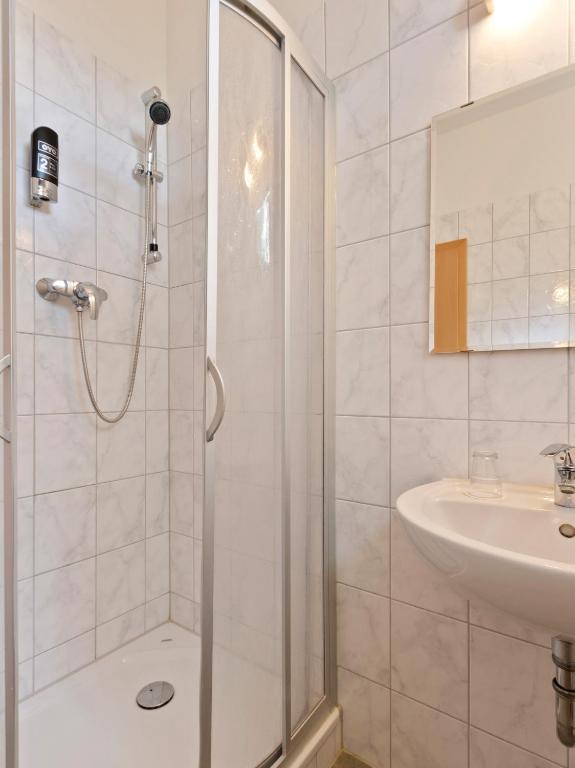 Koupelna v ubytování Hotel Bohemia