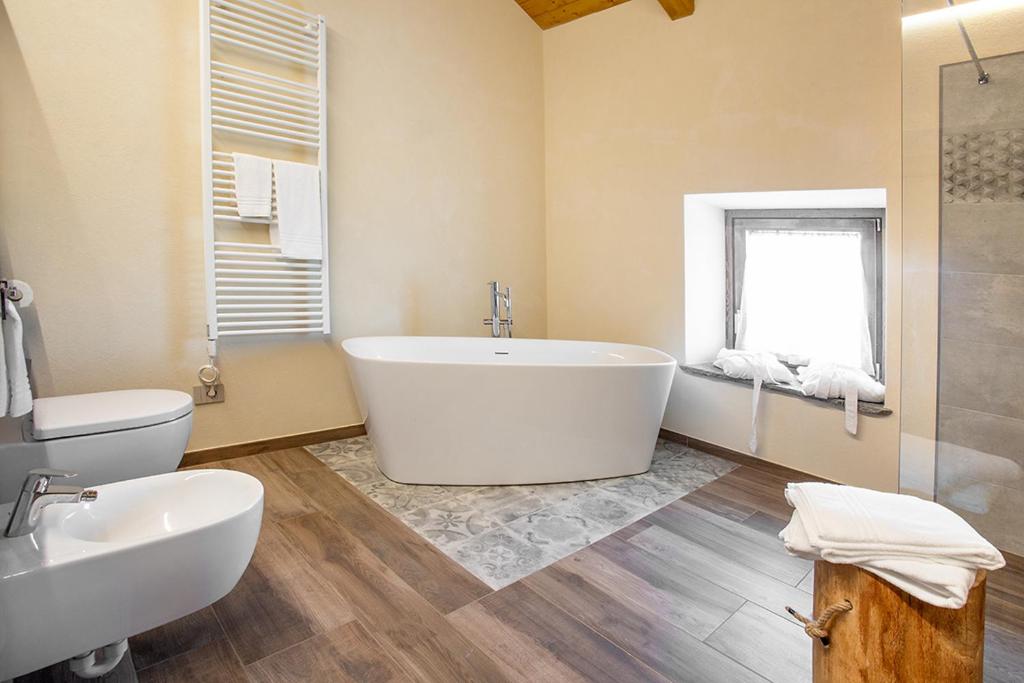 Koupelna v ubytování Agr. Cascina Fabbrica
