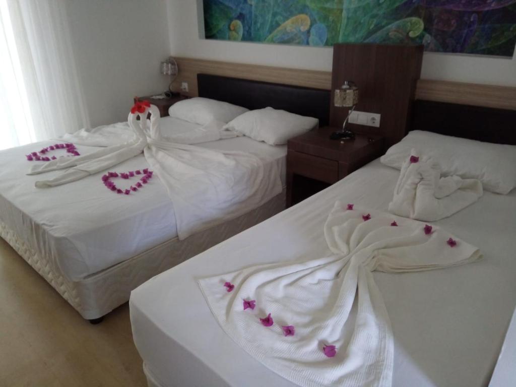 Postelja oz. postelje v sobi nastanitve Adrasan Beach Club