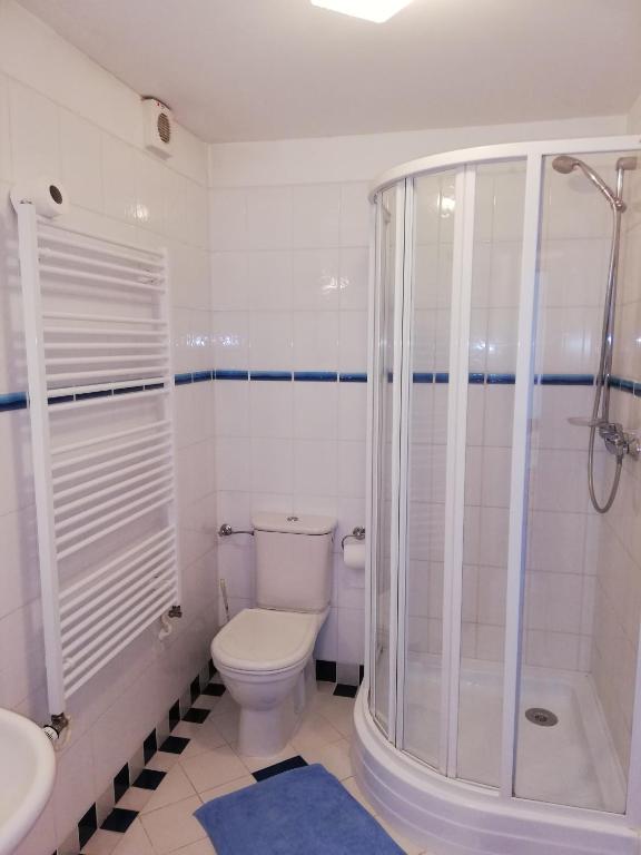 Koupelna v ubytování Pension U kostela