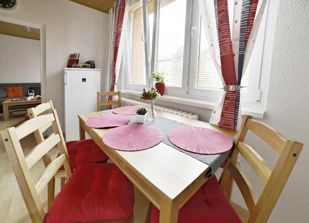 Kuchyň nebo kuchyňský kout v ubytování apartmány 2+1 u Klínovce