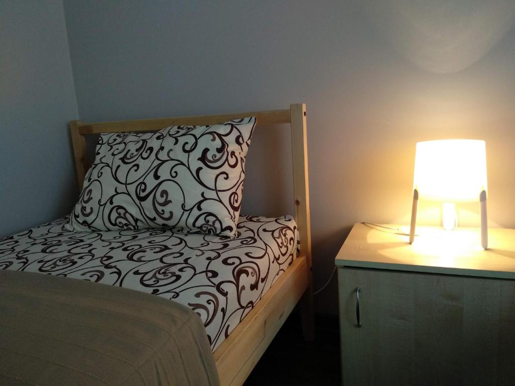Postel nebo postele na pokoji v ubytování Apartments na Beregu