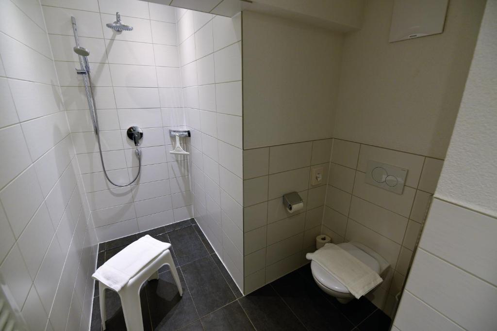 Koupelna v ubytování Lärchenhof