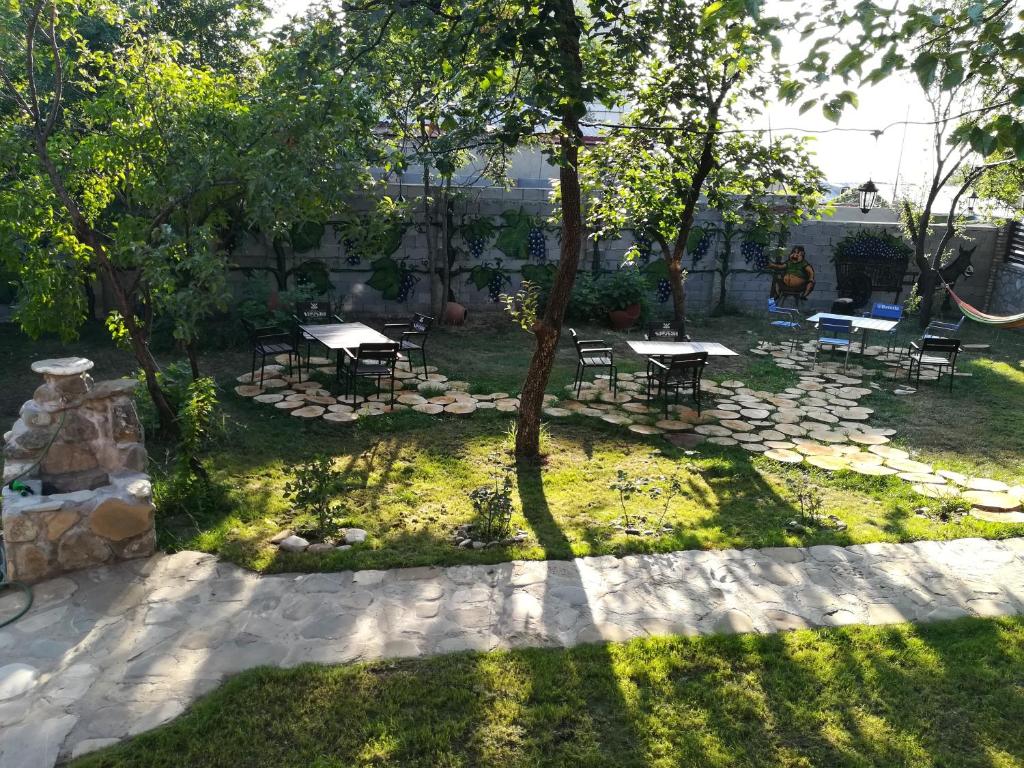 Zahrada ubytování Guest House Chiko