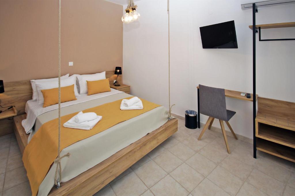 Postel nebo postele na pokoji v ubytování Aqua Marine 2