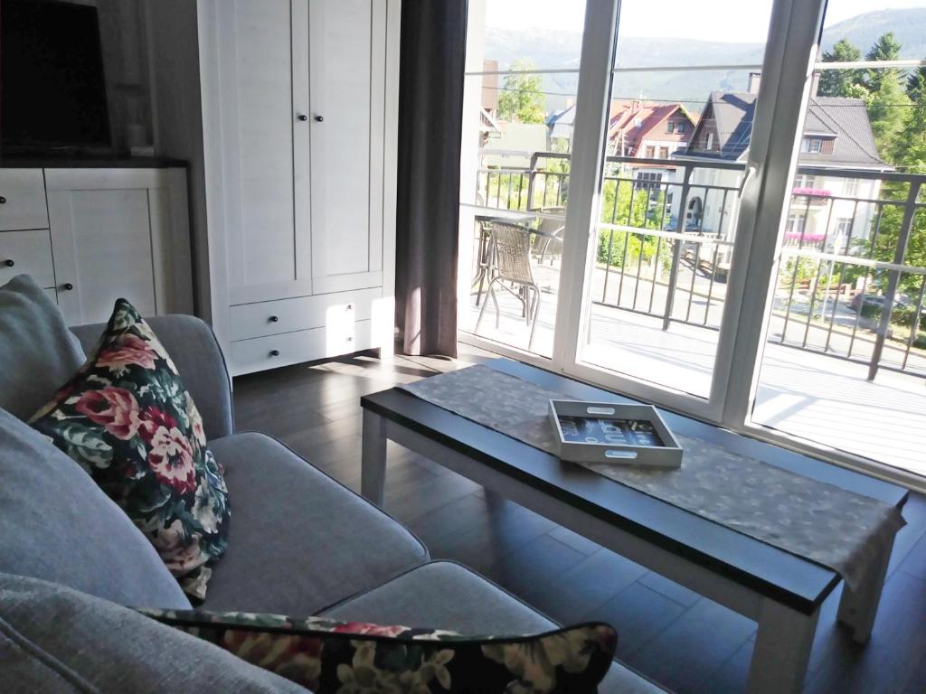 Posezení v ubytování Apartamenty Amika