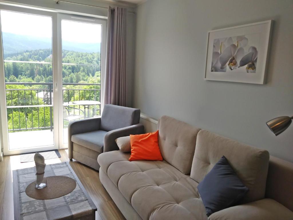 Posezení v ubytování Apartamenty Amika