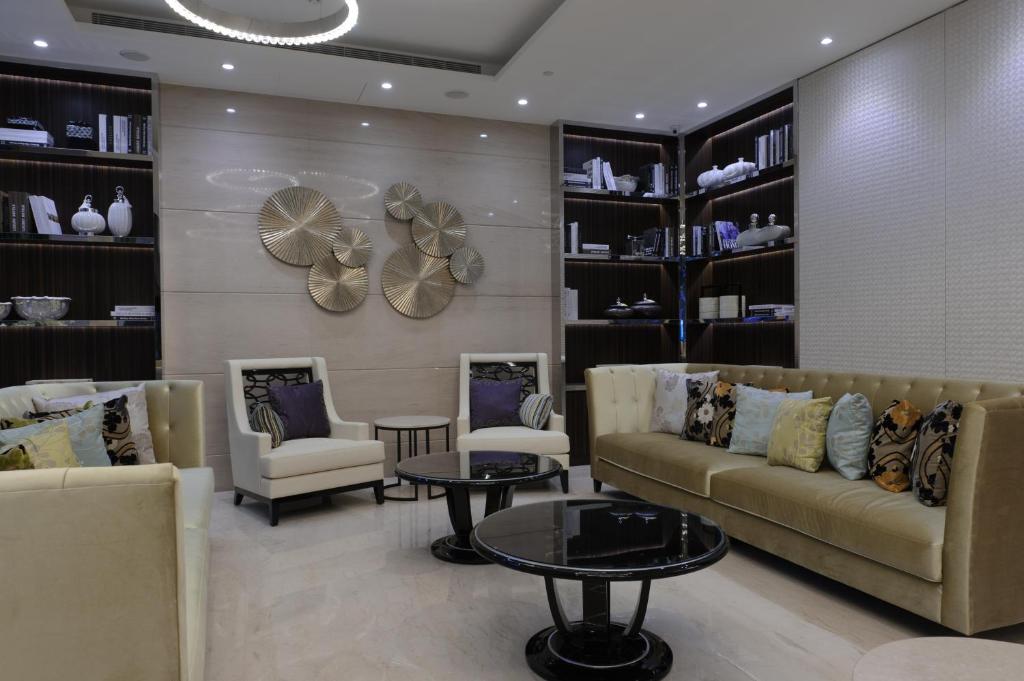 Posezení v ubytování K Hotel Taipei Songjiang