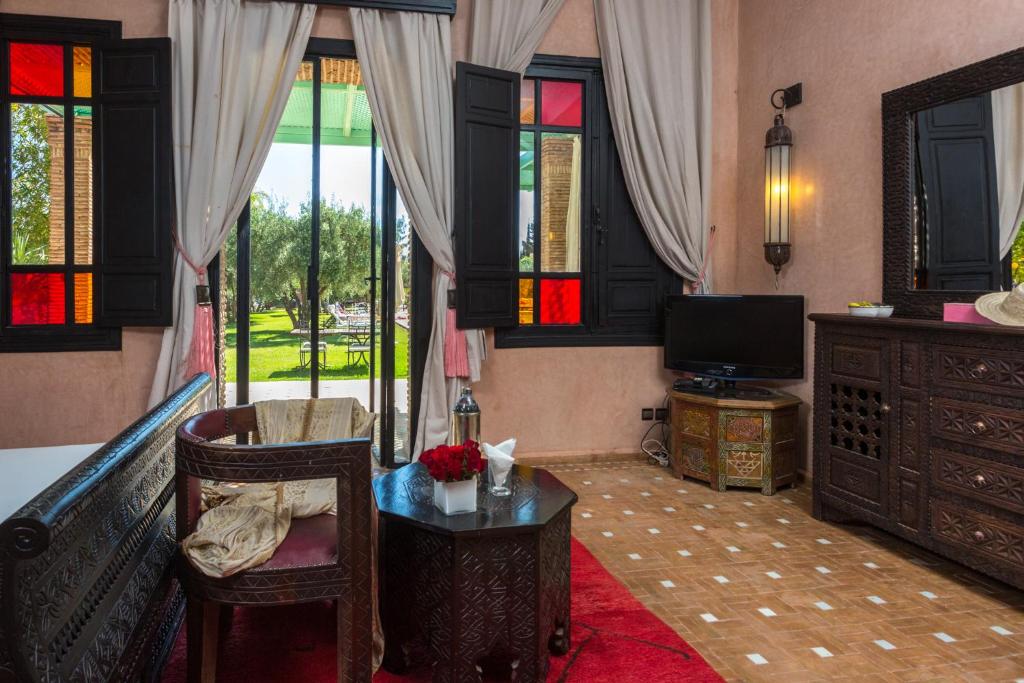Posezení v ubytování Riad Jawad & Spa