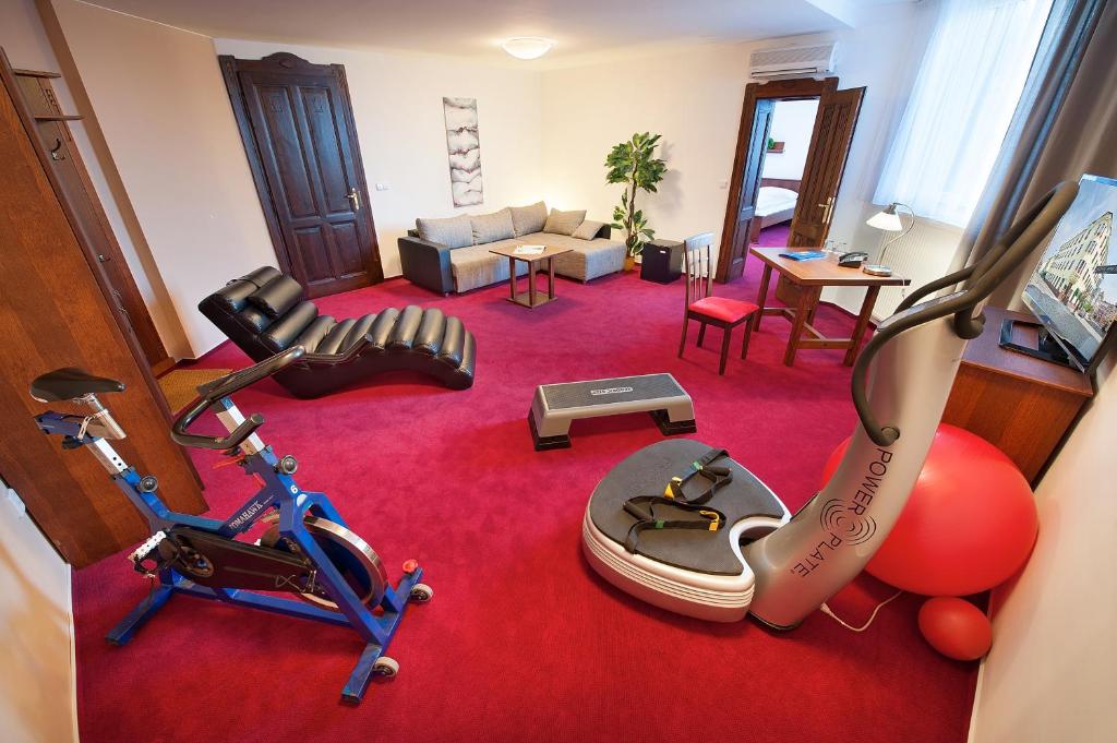 Fitness centrum a/nebo fitness zařízení v ubytování Brioni Suites