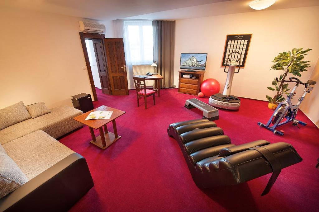 Fitness centrum a/nebo fitness zařízení v ubytování Brioni Suites