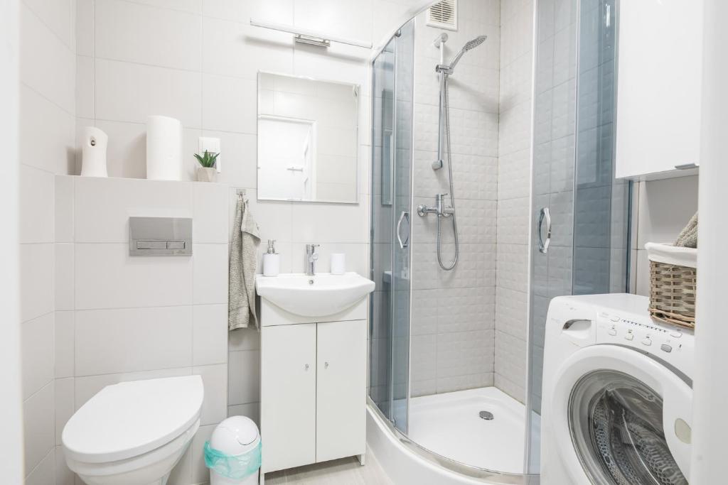Kúpeľňa v ubytovaní Apartament uJasia