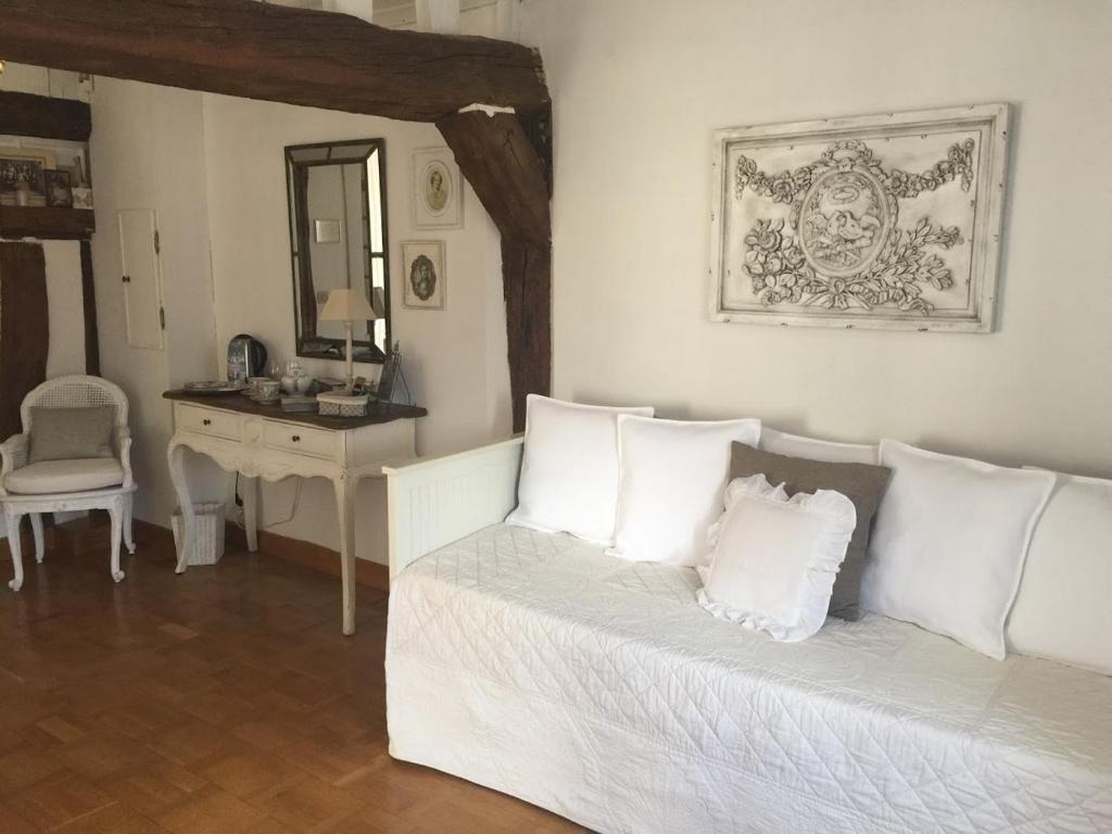 Posezení v ubytování B&B les Agapanthes